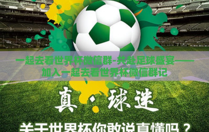 一起去看世界杯微信群-共赴足球盛宴——加入一起去看世界杯微信群记
